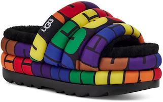 Lookbook (W) UGG Sandal Platform 'Black Rainbow' 1127076-RLG