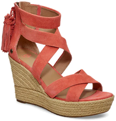 (Women) UGG Raquel Wedge Sandal 'Coral Red' 1019895-VCRL Lookbook (Women) UGG Raquel Wedge Sandal 'Coral Red' 1019895-VCRL