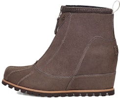 (Women) UGG Reggie 'Zip-Up Short Boot with Hidden Wedge - Tan' 1120798-THCL (Women) UGG Reggie 'Zip-Up Short Boot with Hidden Wedge - Tan' 1120798-THCL