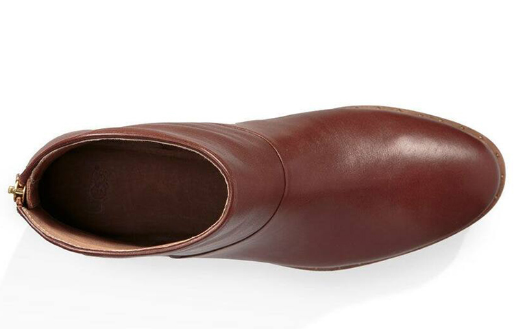 (W) UGG Retro Zip Short Boot 'Brown' 圖 4