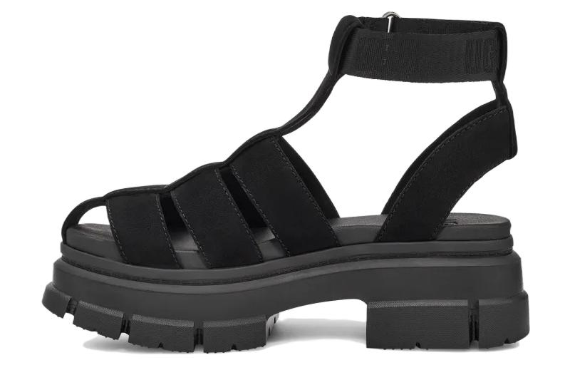 (Women) UGG Roman Sandals 'Fashion Comfort Black' 1137410-BLK