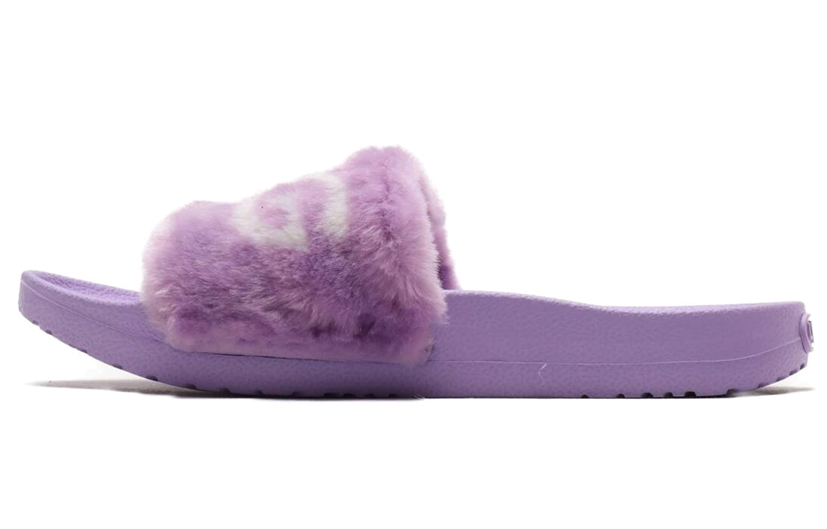 (Women) UGG Royale Graphic 'Purple Casual Fuzzy Slides' 1101539-PZN
