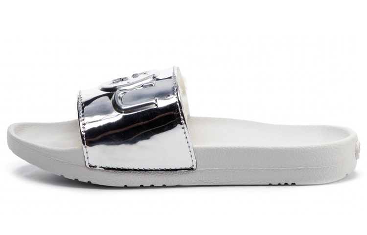 (Women) UGG Royale Graphic Metallic Slide 'Silver' 1101189W-SlVR