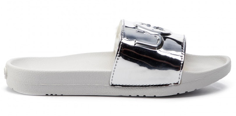 (Women) UGG Royale Graphic Metallic Slide 'Silver' 1101189W-SlVR Order (Women) UGG Royale Graphic Metallic Slide 'Silver' 1101189W-SlVR