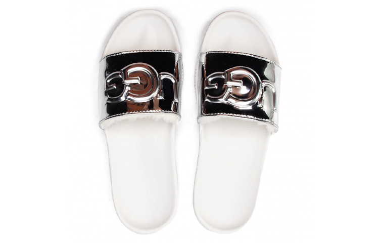 Lookbook (W) UGG Royale Graphic Metallic Slide ''Argento'' 1101189W-SlVR