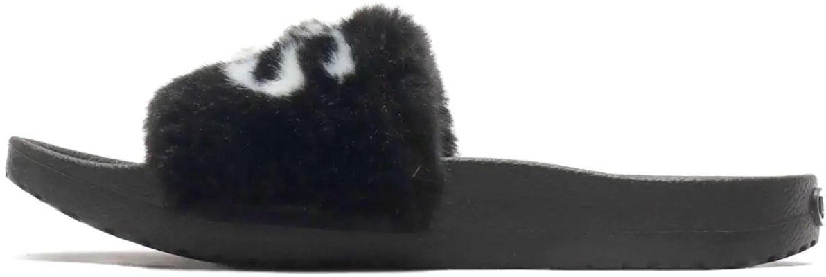(Women) UGG Royale Graphic Slide 'Black Fur' 1101539-BLK Buy (Women) UGG Royale Graphic Slide 'Black Fur' 1101539-BLK