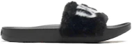 Order (W) UGG Royale 图案黑色毛拖鞋 1101539-BLK