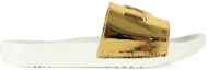 Order (W) UGG Royale Slide 'Graphic Metal Gold' Emas Lelaki & Wanita 1101189W-GOLD