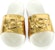 (W) UGG Royale Slide 'Graphic Metal Gold' Emas Lelaki & Wanita 1101189W-GOLD