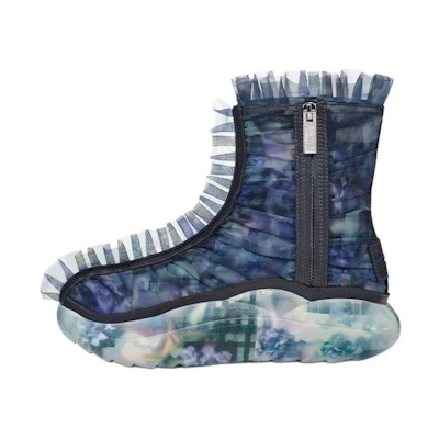 (W) UGG Ruffle Boot Print Collina Strada Dark Blue Floral