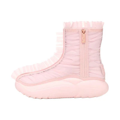 (W) UGG Ruffle Boot Short Collina Strada Seashell Pink