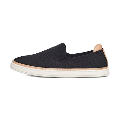 (W) UGG Sammy 'Wavy Black Fabric'