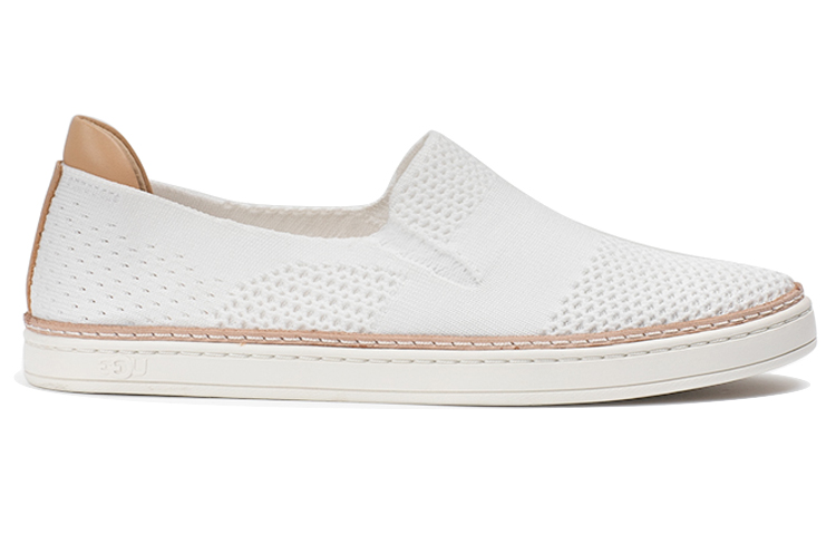 Order (W) UGG Sammy Ademend Lichtgewicht Anti-Slip Skateboard Sneakers Wit 1016756-WHT