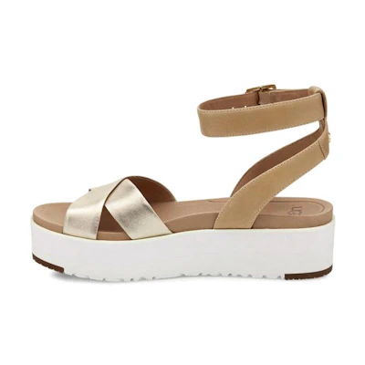 (W) UGG Sandals 'Silver White'