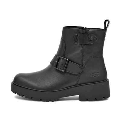 (W) UGG Saoirse 'Black Utility Zip Outdoor Boot'