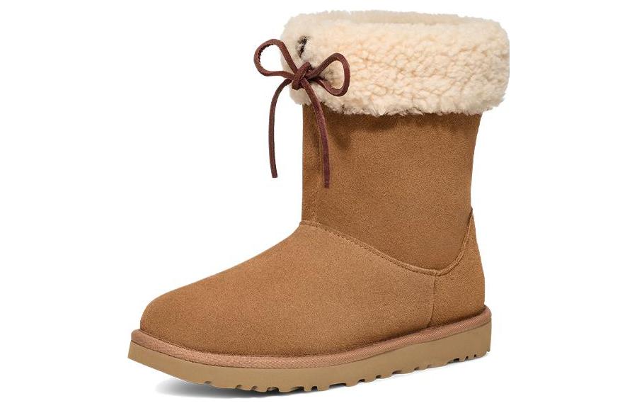 Order (Women) UGG Sarissa Shearling Short Boot 'Chestnut' 1153511-CHE