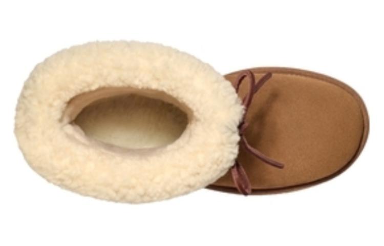 Shop (Women) UGG Sarissa Shearling Short Boot 'Chestnut' 1153511-CHE