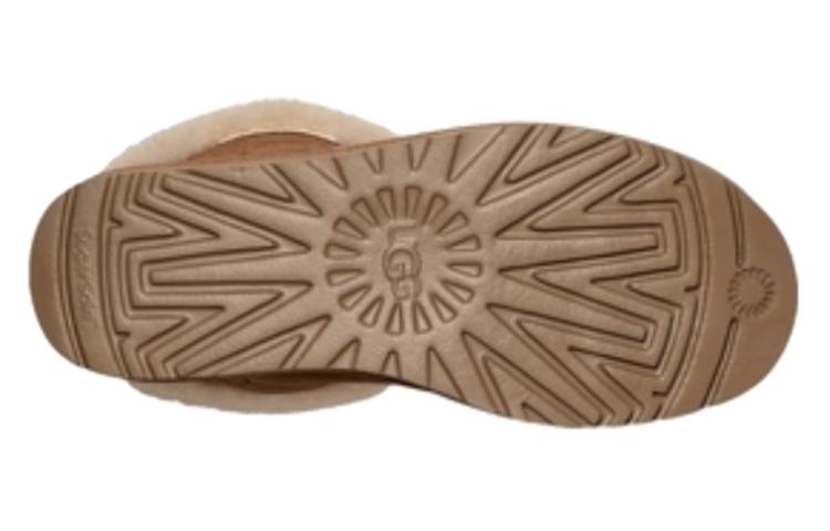 Purchase (Women) UGG Sarissa Shearling Short Boot 'Chestnut' 1153511-CHE