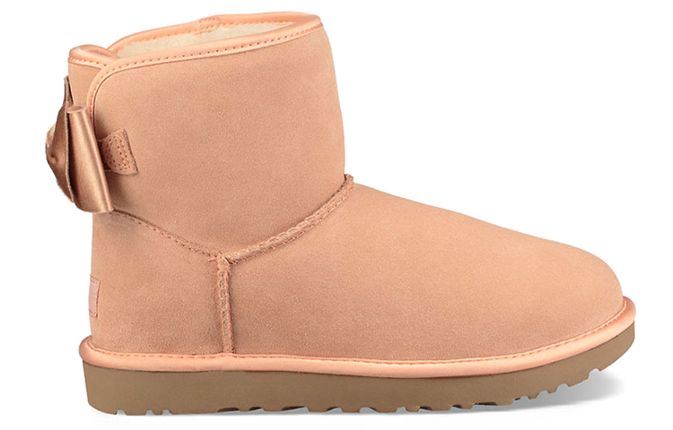 Order (W) UGG Satin Bow Mini 'Coral' - Kasut Bot Satin dengan Riben 'Coral'. 1098081-SNTN