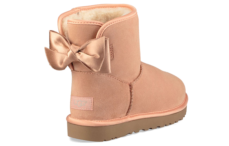 Lookbook (W) UGG Satin Bow Mini 'Coral' - Kasut Bot Satin dengan Riben 'Coral'. 1098081-SNTN