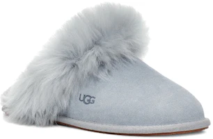 Lookbook UGG Scuff Sis 毛絨包頭平底休閒慢跑鞋 女款 灰霧