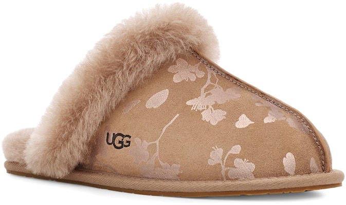 (W) UGG Scuffette II 'Chestnut Floral Foil' Kasut Bulu Wanita 1119510-AMP Lookbook (W) UGG Scuffette II 'Chestnut Floral Foil' Kasut Bulu Wanita 1119510-AMP