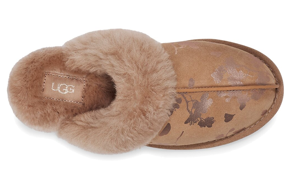 Shop (Women) UGG Scuffette II 'Chestnut Floral Foil' 1119510-AMP