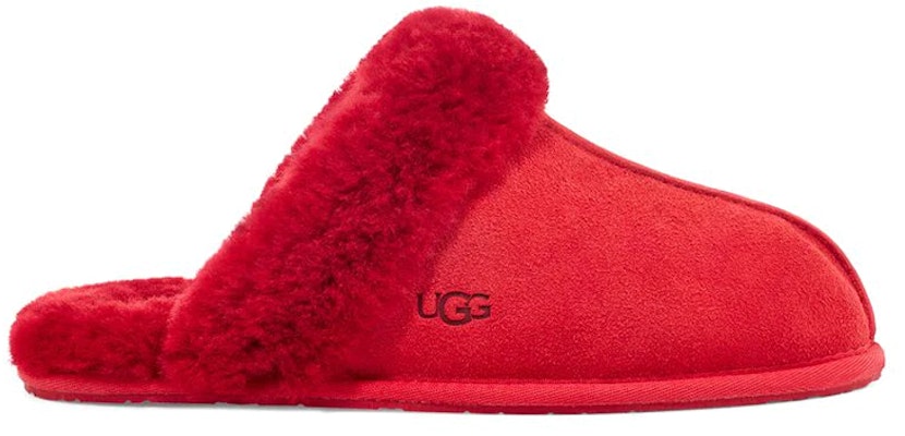 UGG Scuffettte II 絨面革拖鞋 女款 深紅 Order UGG Scuffettte II 絨面革拖鞋 女款 深紅