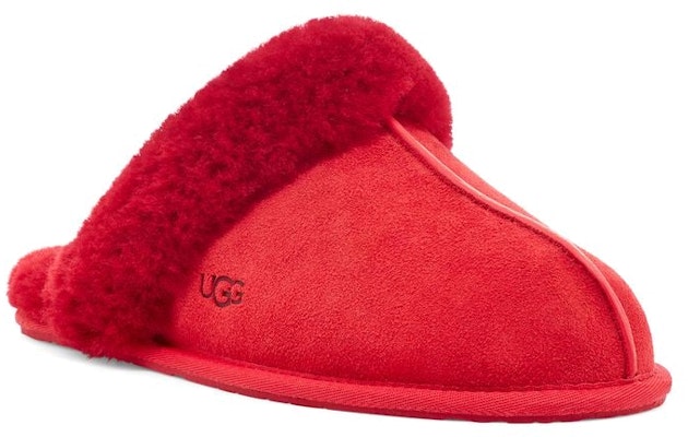 UGG Scuffettte II 絨面革拖鞋 女款 深紅 Lookbook UGG Scuffettte II 絨面革拖鞋 女款 深紅