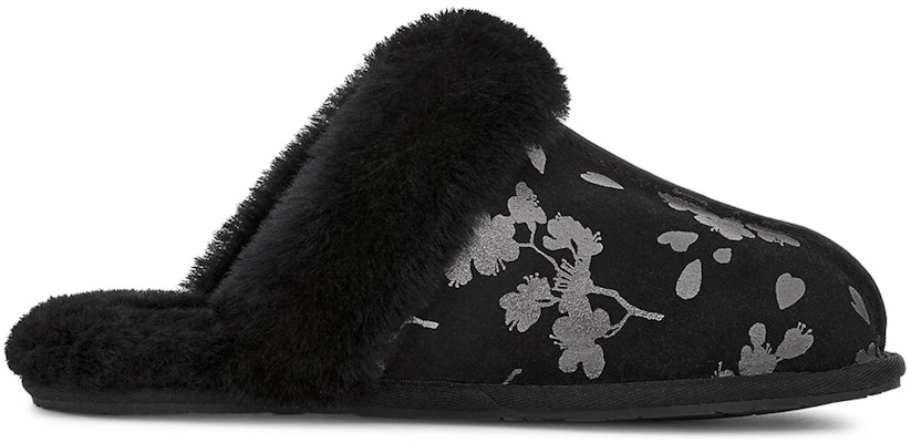 (W) UGG Scuffette II 'Floral Foil Hitam' 1119510-BLK Order (W) UGG Scuffette II 'Floral Foil Hitam' 1119510-BLK