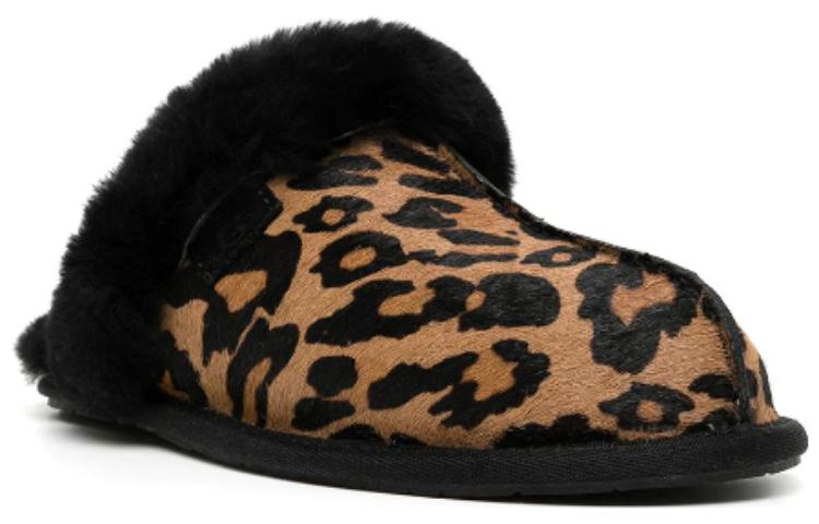 Order UGG Scuffette II 羊皮毛一體 圓頭平跟 時尚涼拖 女款 豹紋