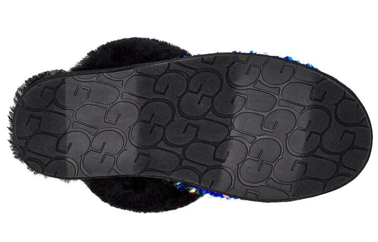 Purchase (W) UGG Scuffette II ''Stellar Sequin Zwart'' 1112304-BLK