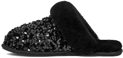 (Women) UGG Scuffette II Chunky Sequin Slipper Black 1135140-BLK (Women) UGG Scuffette II Chunky Sequin Slipper Black 1135140-BLK