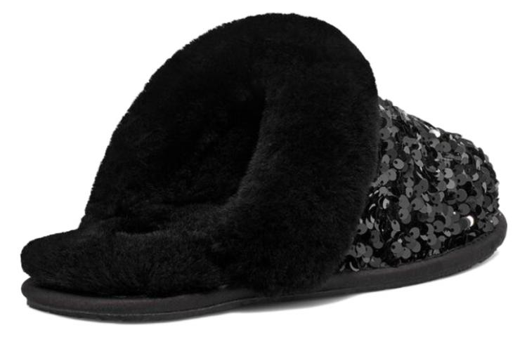 Purchase (W) UGG Scuffette II Chunky Pailletten Hausschuhe Schwarz 1135140-BLK