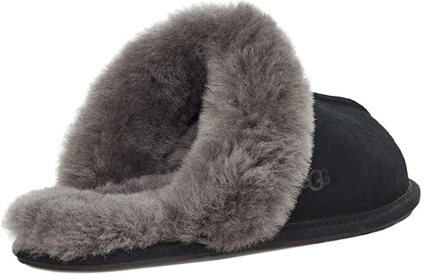 (W) UGG Scuffette II 拖鞋黑色灰色 1106872-BCGR Shop (W) UGG Scuffette II 拖鞋黑色灰色 1106872-BCGR