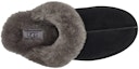 Purchase (W) UGG Scuffette II Selipar Hitam Kelabu 1106872-BCGR