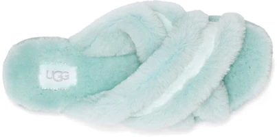Shop UGG Scuffita 簡約休閒毛絨拖鞋 女款 淡藍色