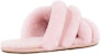 (W) UGG Scuffita 'Merah Jambu Lembut Sheepskin' 1123572-PCD