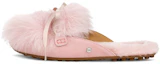 Buy (W) UGG Shaine Fluff Chaussons Douillets Plat Rose Rouge 1105316-PCRY