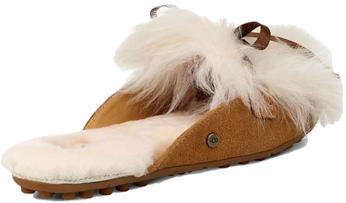 (W) UGG Shaine Fluff 休闲毛绒平底拖鞋棕色 1105316-CHE Shop (W) UGG Shaine Fluff 休闲毛绒平底拖鞋棕色 1105316-CHE