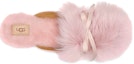 Shop (Women) UGG Shaine Fluff Cozy Flat Plush Casual Slipper Pink Red 1105316-PCRY