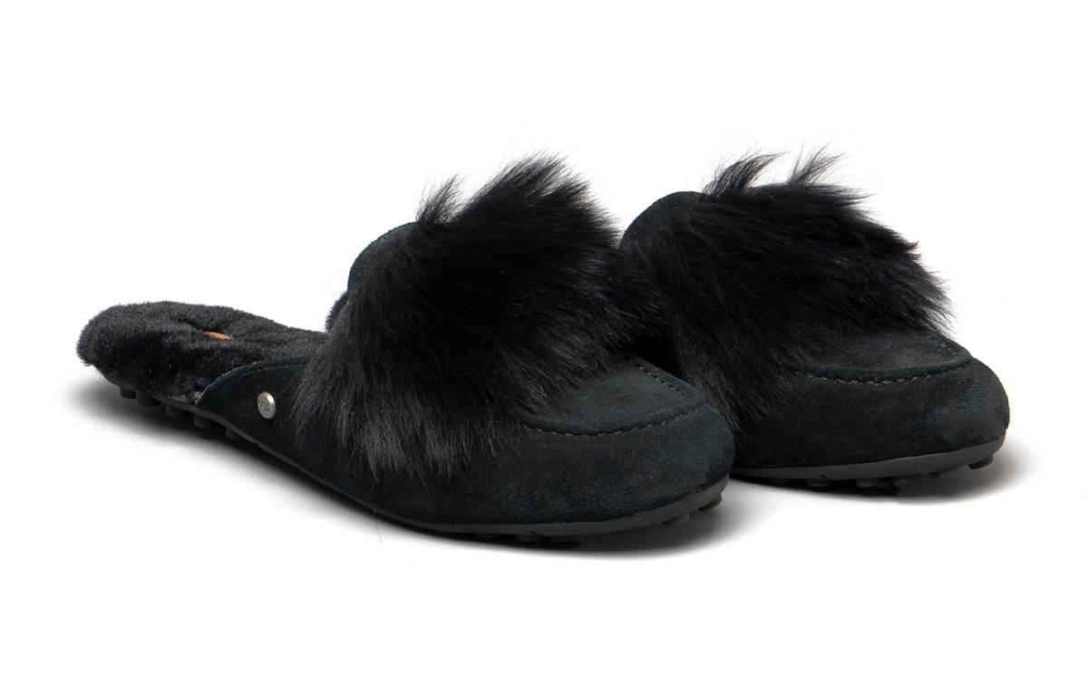 Shop (Women) UGG Shaine Wisp 'Black Casual Loafer' 1099946-BLK
