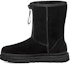 Buy (W) UGG Classic Short Zipper Tape Logo Boot 'Hitam' 1144035-BLK