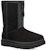 (W) UGG Classic Short Zipper Tape Logo Boot 'Hitam' 1144035-BLK