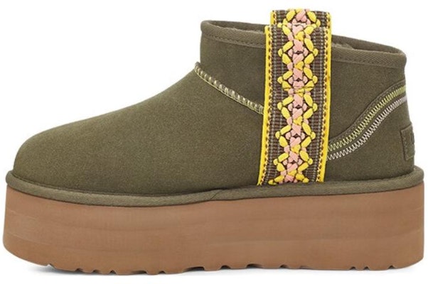 (Women) UGG Short Boot 'Fashion Embroidery - Olive Green' 1138491-BTOL Buy (Women) UGG Short Boot 'Fashion Embroidery - Olive Green' 1138491-BTOL
