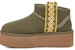 (W) UGG But Pendek 'Sulam Fesyen - Hijau Zaitun' 1138491-BTOL