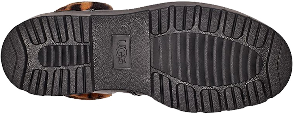 (Women) UGG Short Boot 'Leopard Print Black Leather with Zipper' 1123230-BLK Purchase (Women) UGG Short Boot 'Leopard Print Black Leather with Zipper' 1123230-BLK