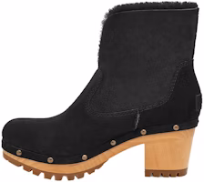(Women) UGG Short Boot 'Soft Suede Chunky Heel Black' 1120736-BLKS (Women) UGG Short Boot 'Soft Suede Chunky Heel Black' 1120736-BLKS