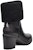 (W) UGG But Buku Pendek dengan Tumit Chunky dan Zip 'Hitam Kalispirus' 1121063-BLK