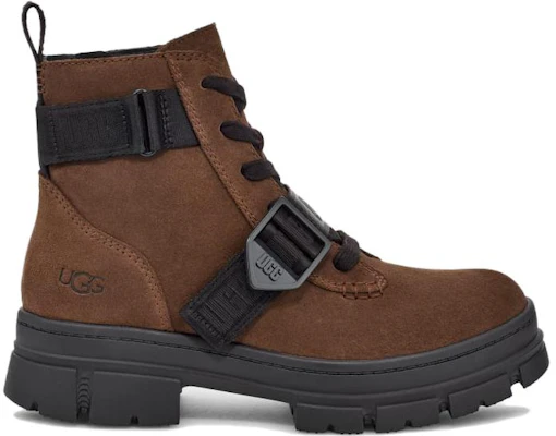 UGG 絨面 圓頭綁帶 短筒靴 女款 深棕色 Order UGG 絨面 圓頭綁帶 短筒靴 女款 深棕色